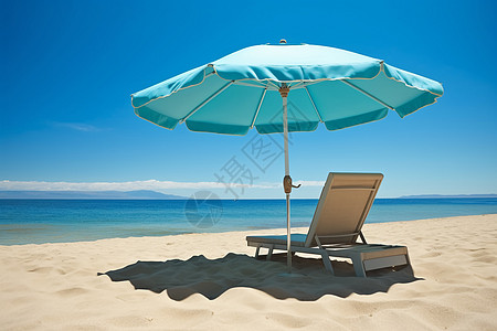 烈日下的太阳伞背景图片