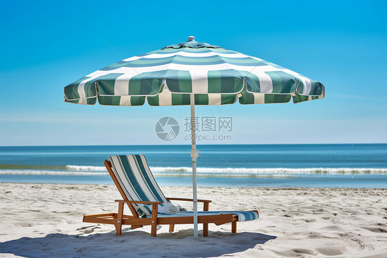 舒适昂贵的沙滩椅图片