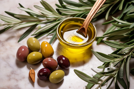 营养均衡的橄榄油图片