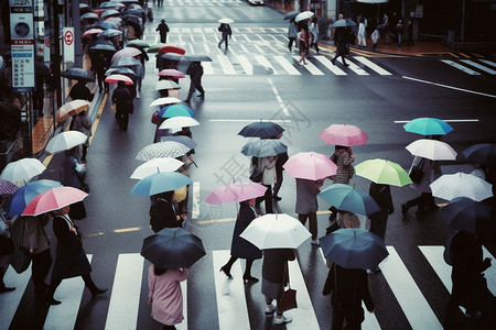 各式各样的雨伞高清图片