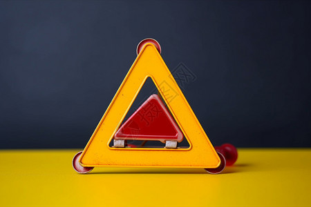 三角形的警示牌背景图片