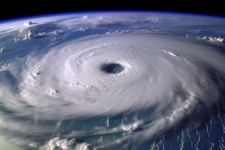 庞大的气旋气候台风云高清图片