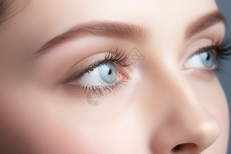 视网膜病变长长的睫毛背景