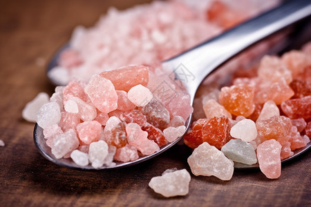 健康的岩盐食品背景图片