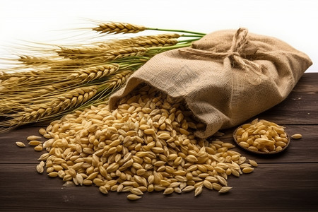 健康营养的小麦谷物图片