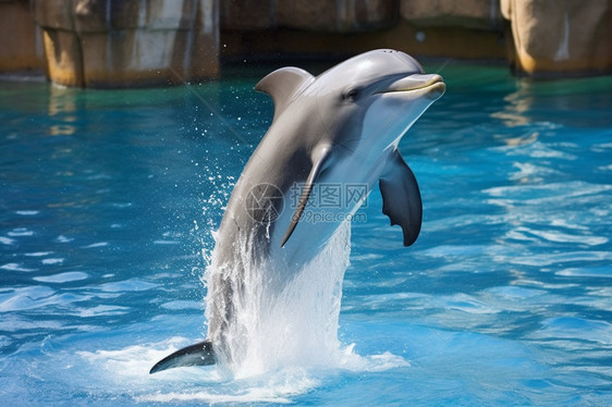 跳跃的动物海豚图片