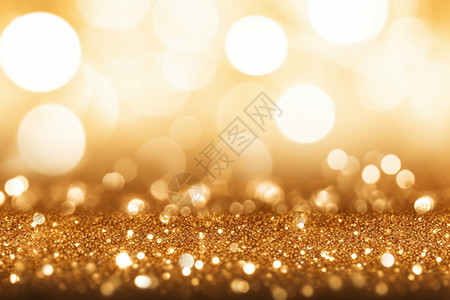 闪耀美丽的金色闪亮背景图片