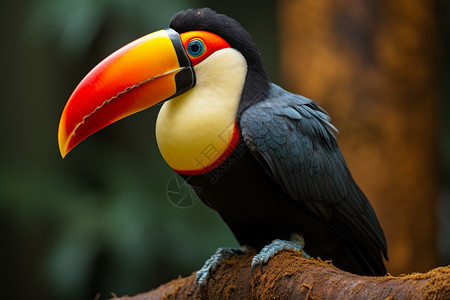 栖息在热带雨林中的鸟图片