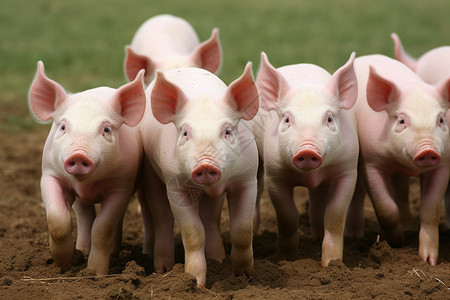 农业饲养的猪图片
