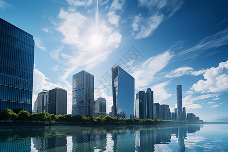 玻璃的高楼大厦图片