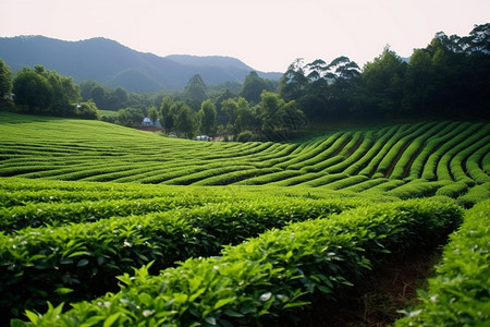 生长中的茶园图片