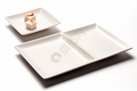 餐厅正方形餐具图片