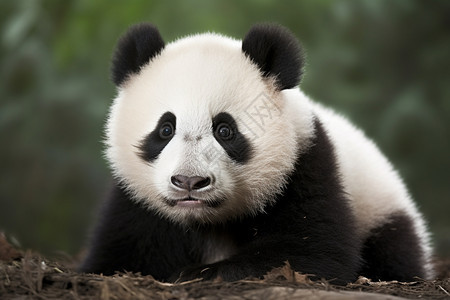 憨厚的大熊猫图片