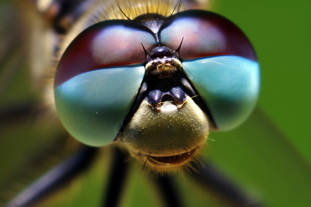 昆虫的眼睛背景图片