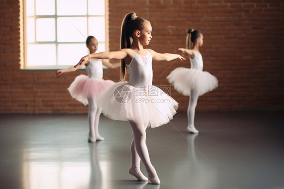 跳芭蕾舞的女孩子图片