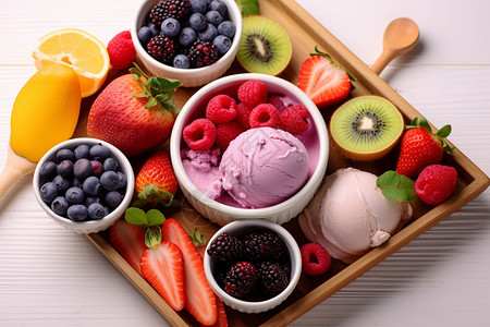 水果和冰淇淋食品图片