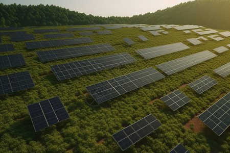 太阳能电池板可持续能源图片