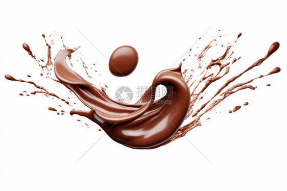 巧克力可可漩涡图片