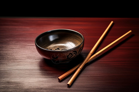 中式传统碗筷图片