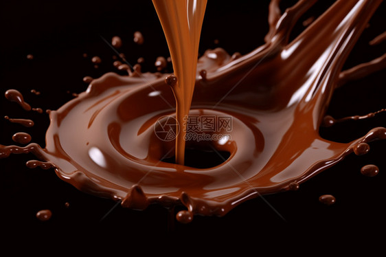 美味的巧克力酱图片