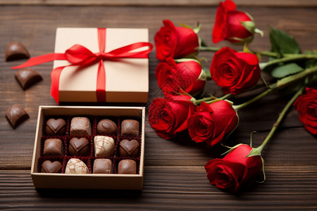 一盒巧克力巧克力礼品盒背景