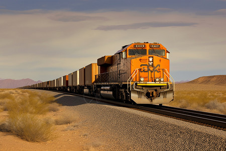 沙漠火车运输图片