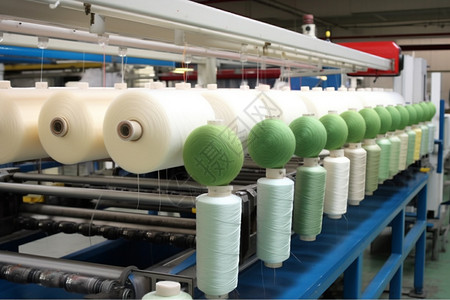 现代化棉线生产工厂图片