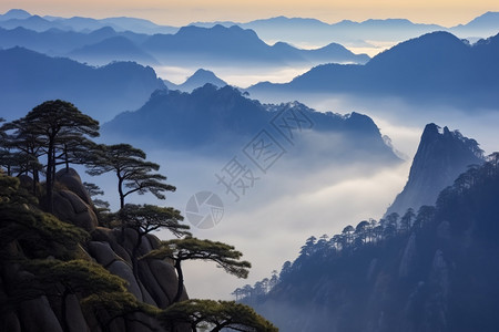 美丽的黄山风景高清图片