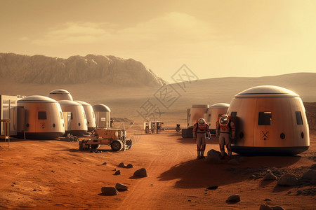 未来派火星殖民地图片