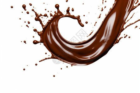白色背景中的巧克力背景图片