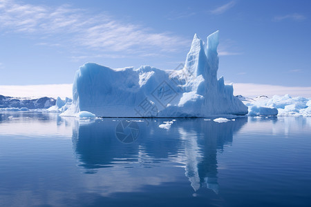 全球变暖致冰山融化图片