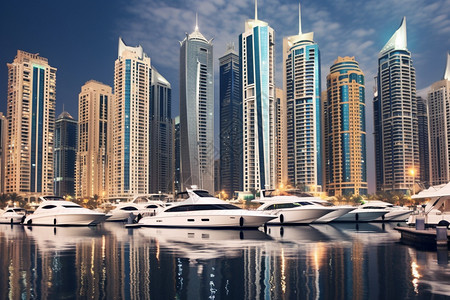 迪拜游艇码头图片