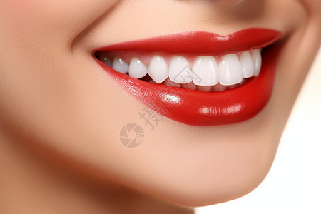 口腔广告女性牙齿护理广告背景