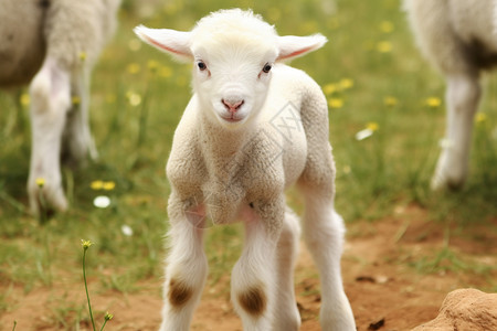 农场里可爱的小羊羔图片