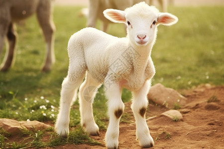 农场里的小羊羔图片
