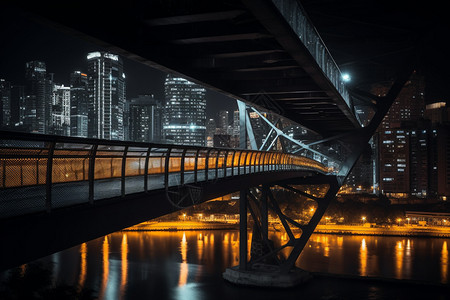 美丽的城市夜景背景图片