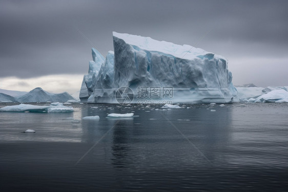 海面冰川风景图片