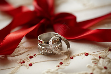 结婚的珠宝戒指图片