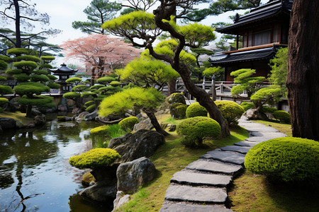 美丽的花园建筑图片