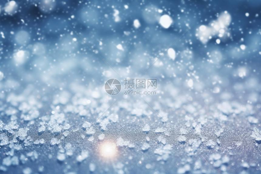 晶莹剔透的雪花背景图片