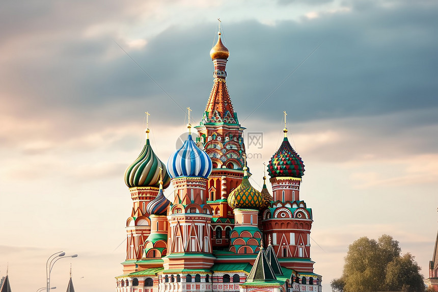 俄罗斯圆顶教堂图片