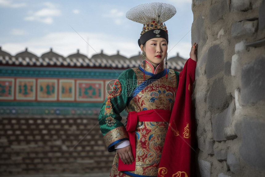 美丽的蒙古族服饰图片