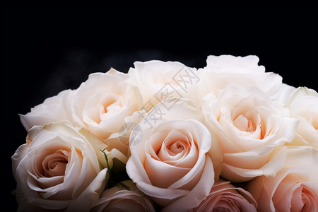 浪漫的白玫瑰背景图片