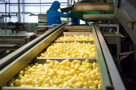 食品加工厂生产线图片