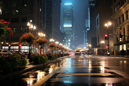 雨后的繁华都市图片