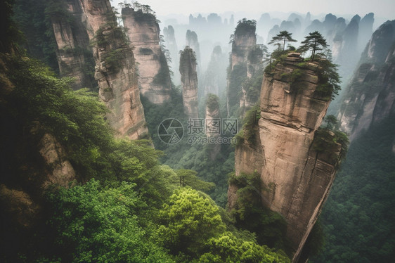 天子山景色图片