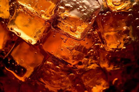 碳酸饮料洋酒中的冰块设计图片