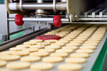 自动化生产饼干图片