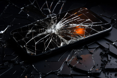 损坏的手机屏幕图片