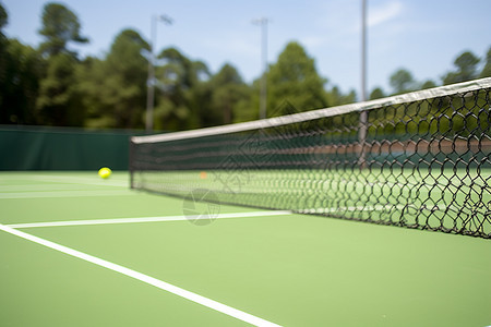 大学的网球场图片